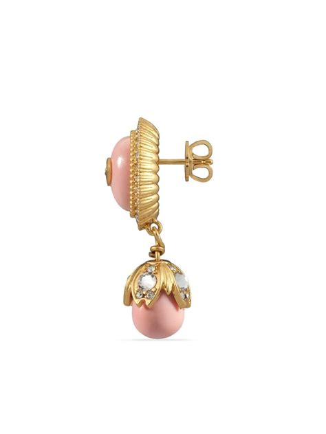 gucci earrings with pearls.